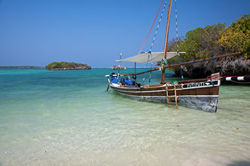 Dhow on Mafia Island